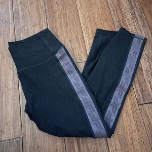 Fabletics Black & Purple Leggings